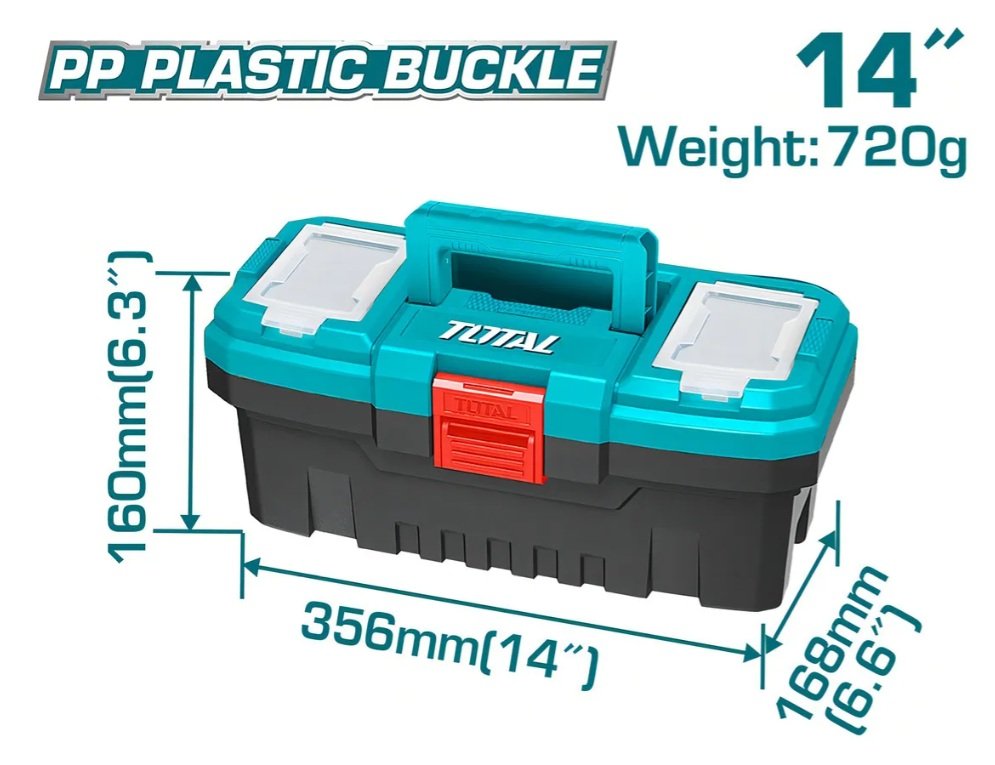 CAJA PLASTICA HERRAMIENTAS TOTAL 14 TPBX0141